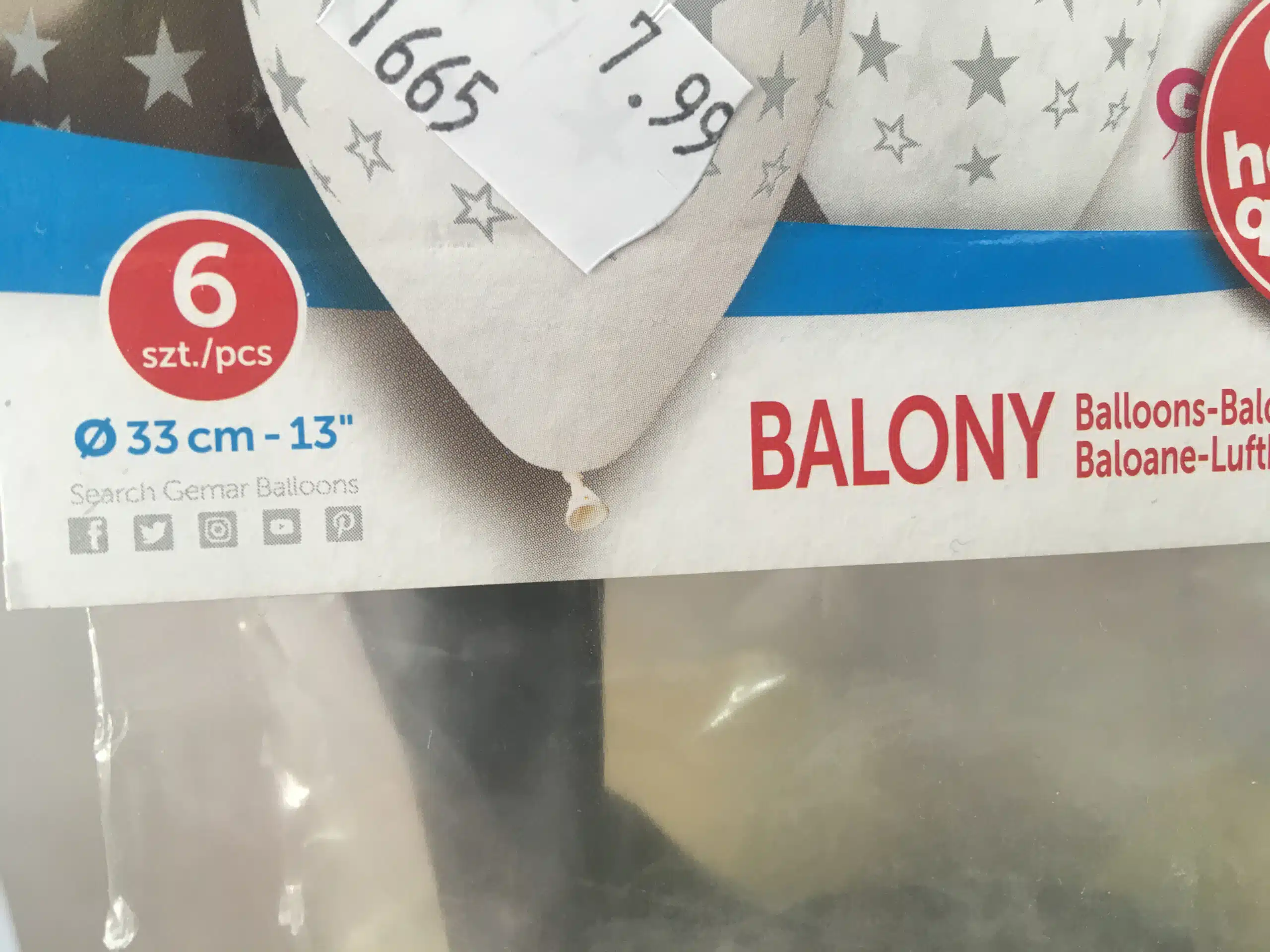 Balony - Wielkość wyrażona w calach, ile to cm? Jak mierzyć balony? Happenings