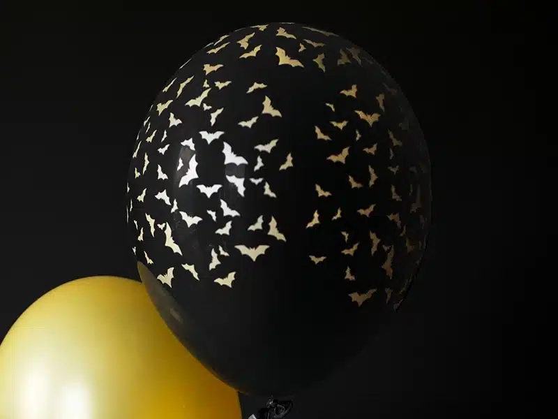Balon 30 cm, Nietoperze, Pastel Black