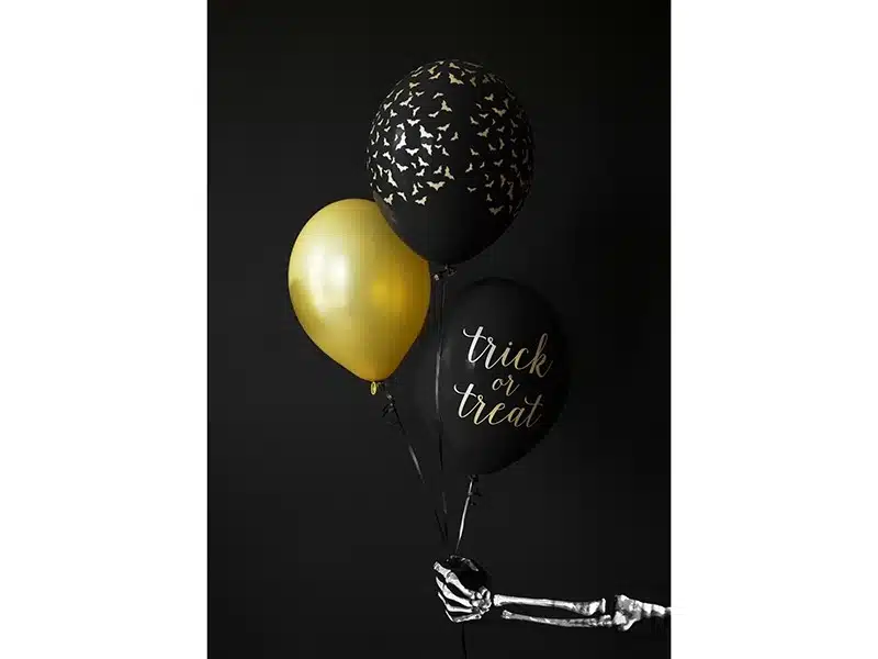Balon 30 cm, Nietoperze, Pastel Black