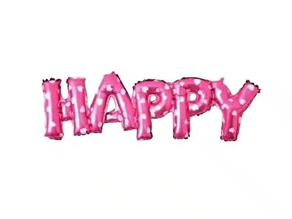 Balon foliowy Happy Różowy