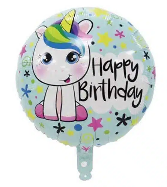 Balon foliowy Jednorożec Happy Birthday