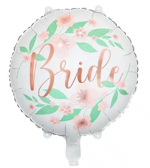 Balon foliowy na Wieczór Panieński Bride Kwiatowy 