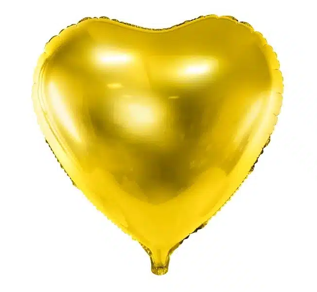 Balon Foliowy Serce złote 60cm