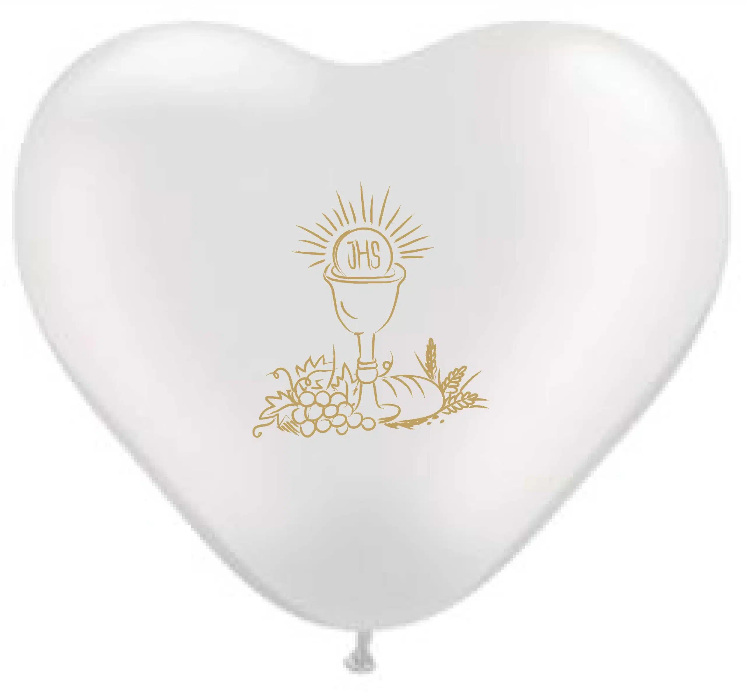 Balon Komunijny Serce Złoty Kielich
