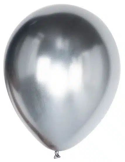 Balony chromowane 30cm Glossy Srebrne 10szt.