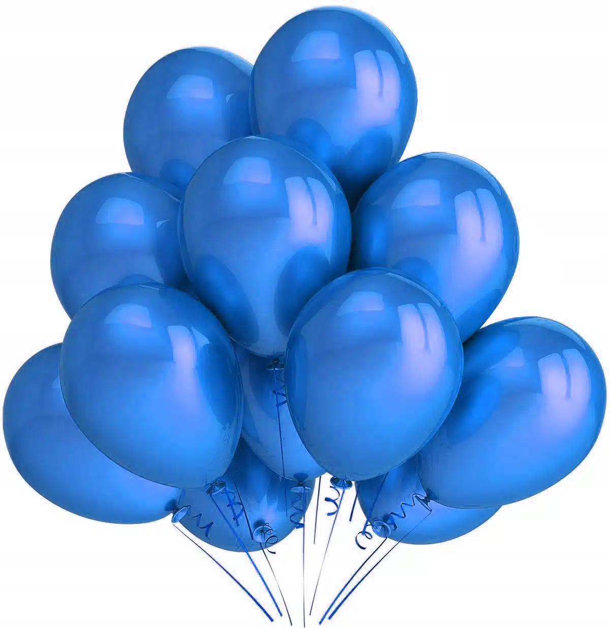 Balony metaliczne 12 niebieskie 