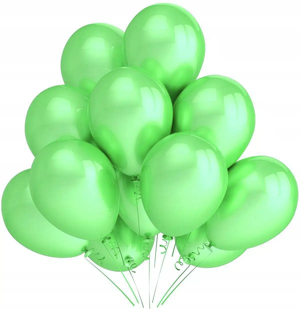Balony metaliczne 12 zielone 