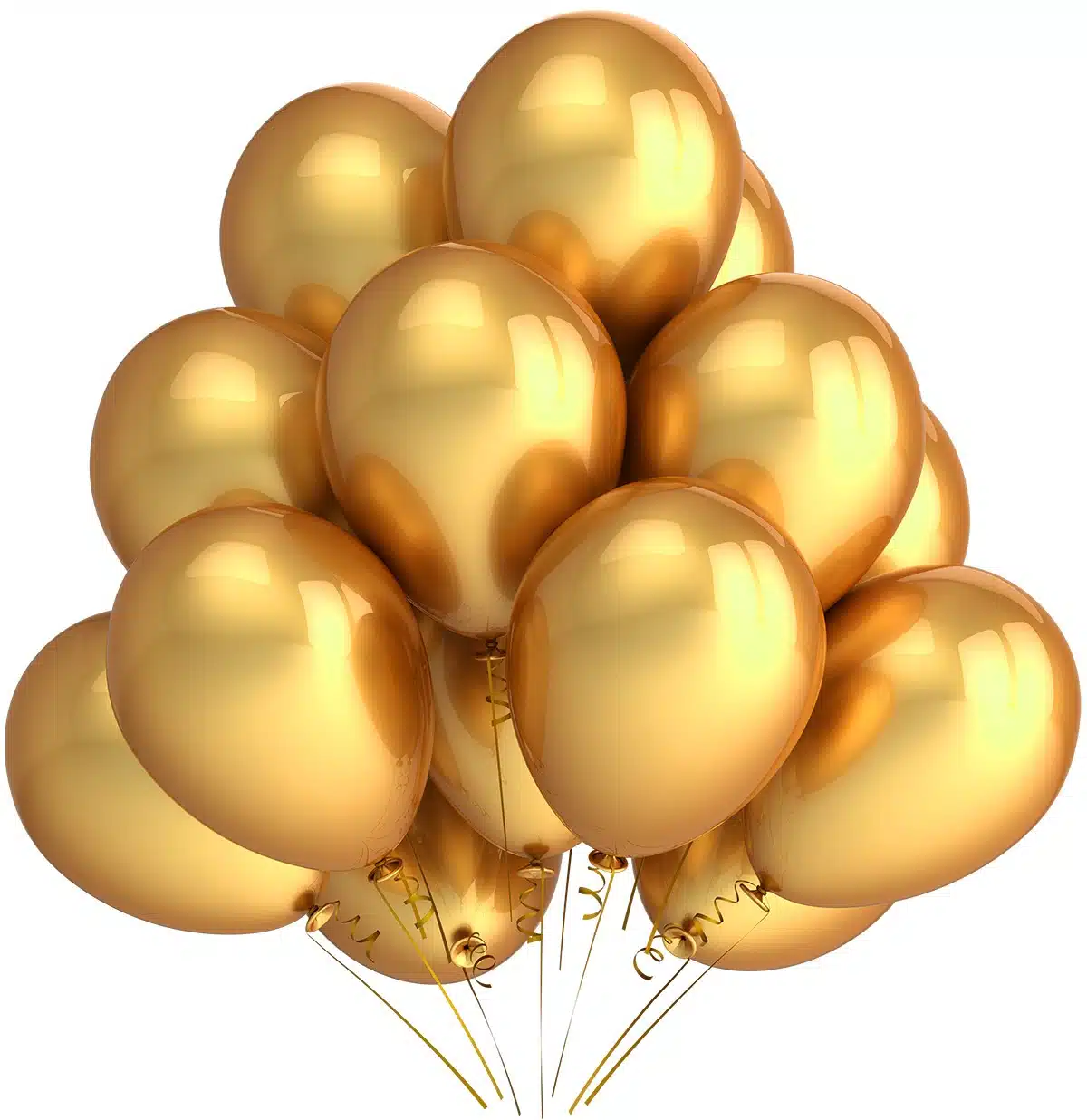 Balony metaliczne 12 złote 