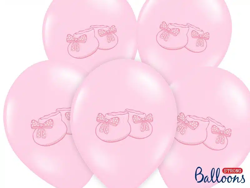 Balony na 1 urodziny BUCIK Różowy 