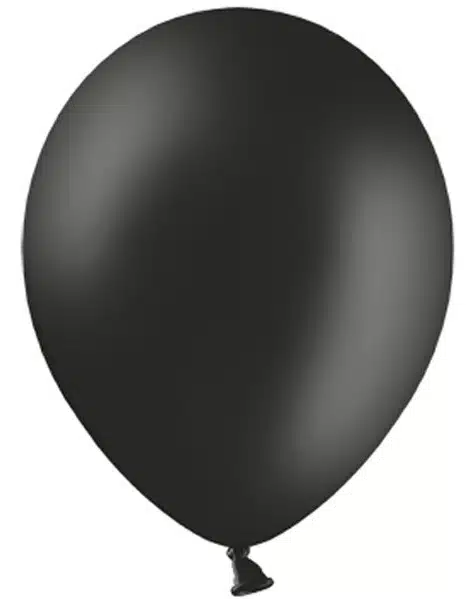 Balony pastelowe 12 Czarne 