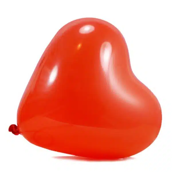 Balony w kształcie SERCA Czerwone (10 szt.)
