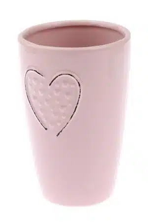 Doniczka ceramiczna w kolorze różowym Pastelowa