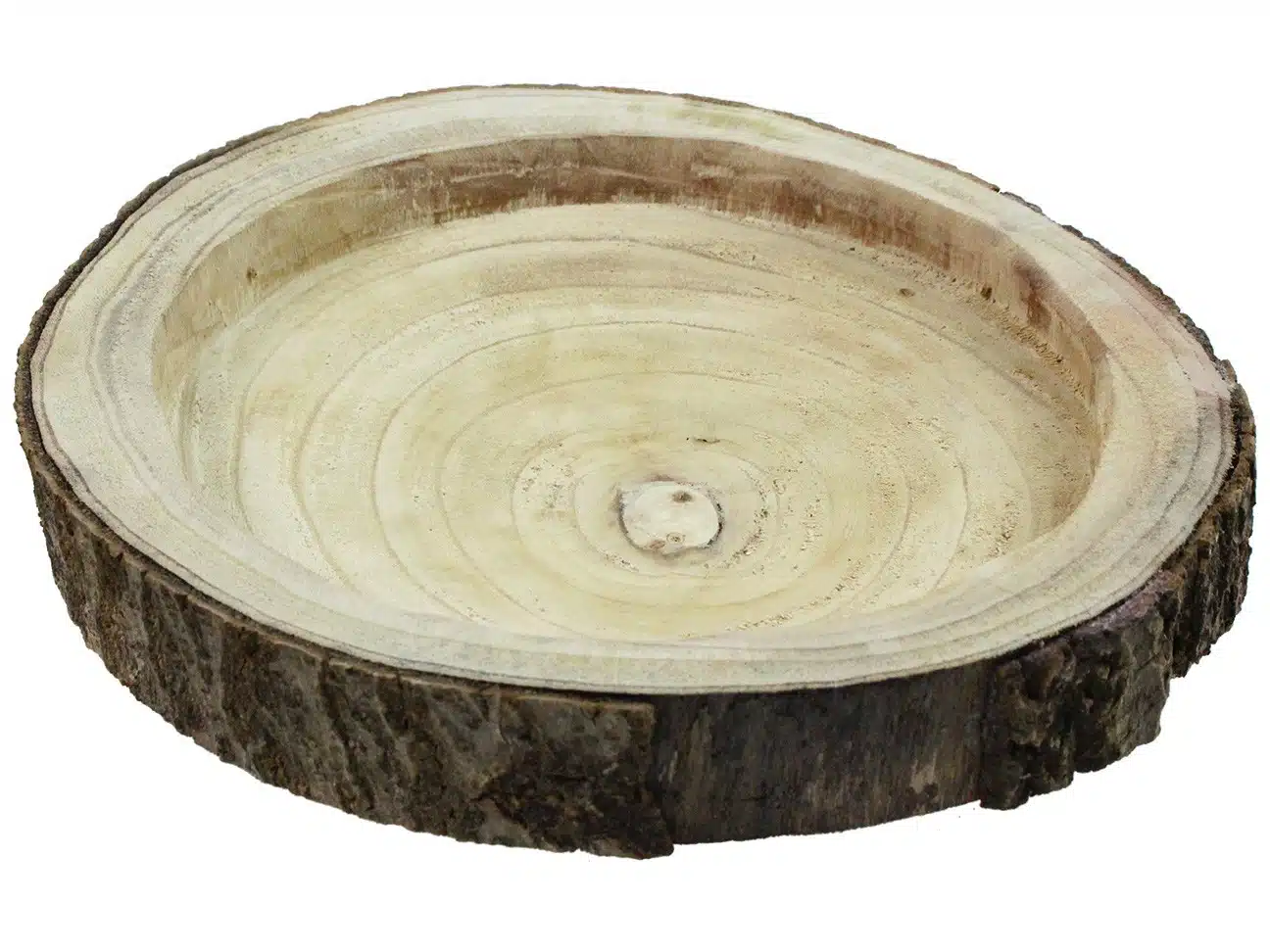 Drewniana taca, misa na święta, plaster drzewa 35-37cm