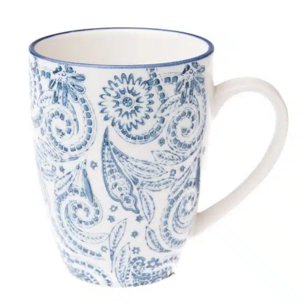 Kubek Ceramiczny Floral Blue Art 350ml