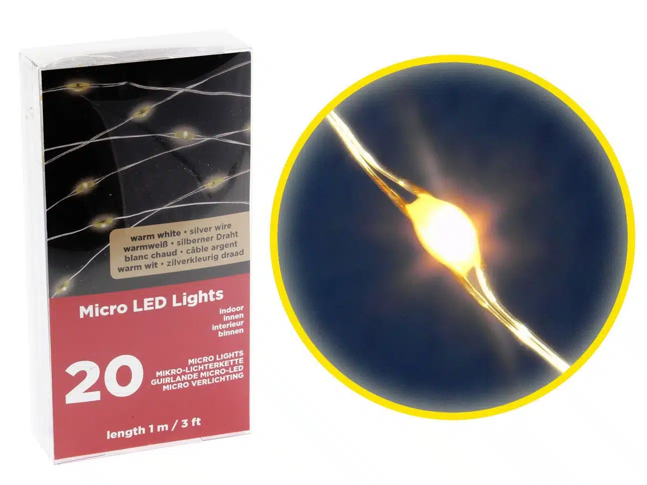 Lampki Mikro LED 20 punktów