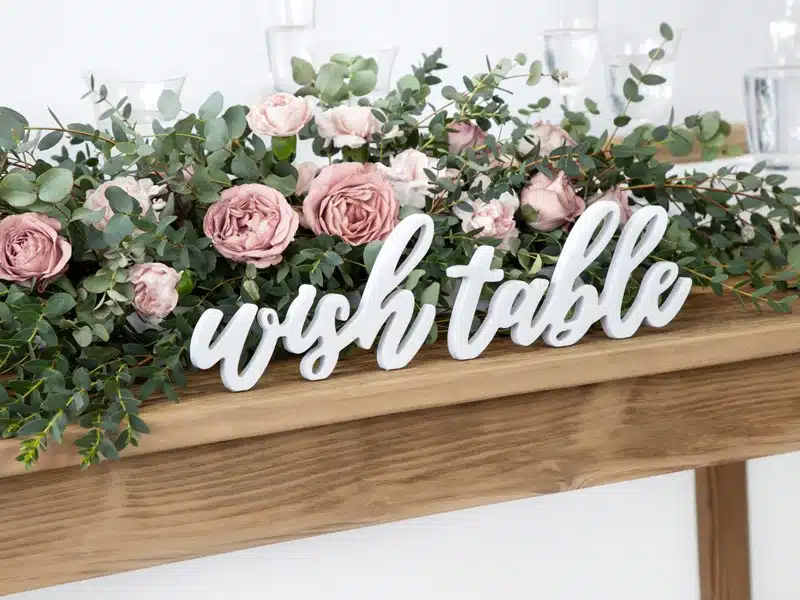 Napis Na Stół Wish Table