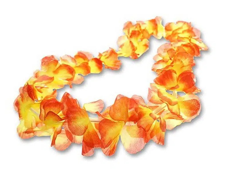 Naszyjnik hawajski pomarańczowo-żółty