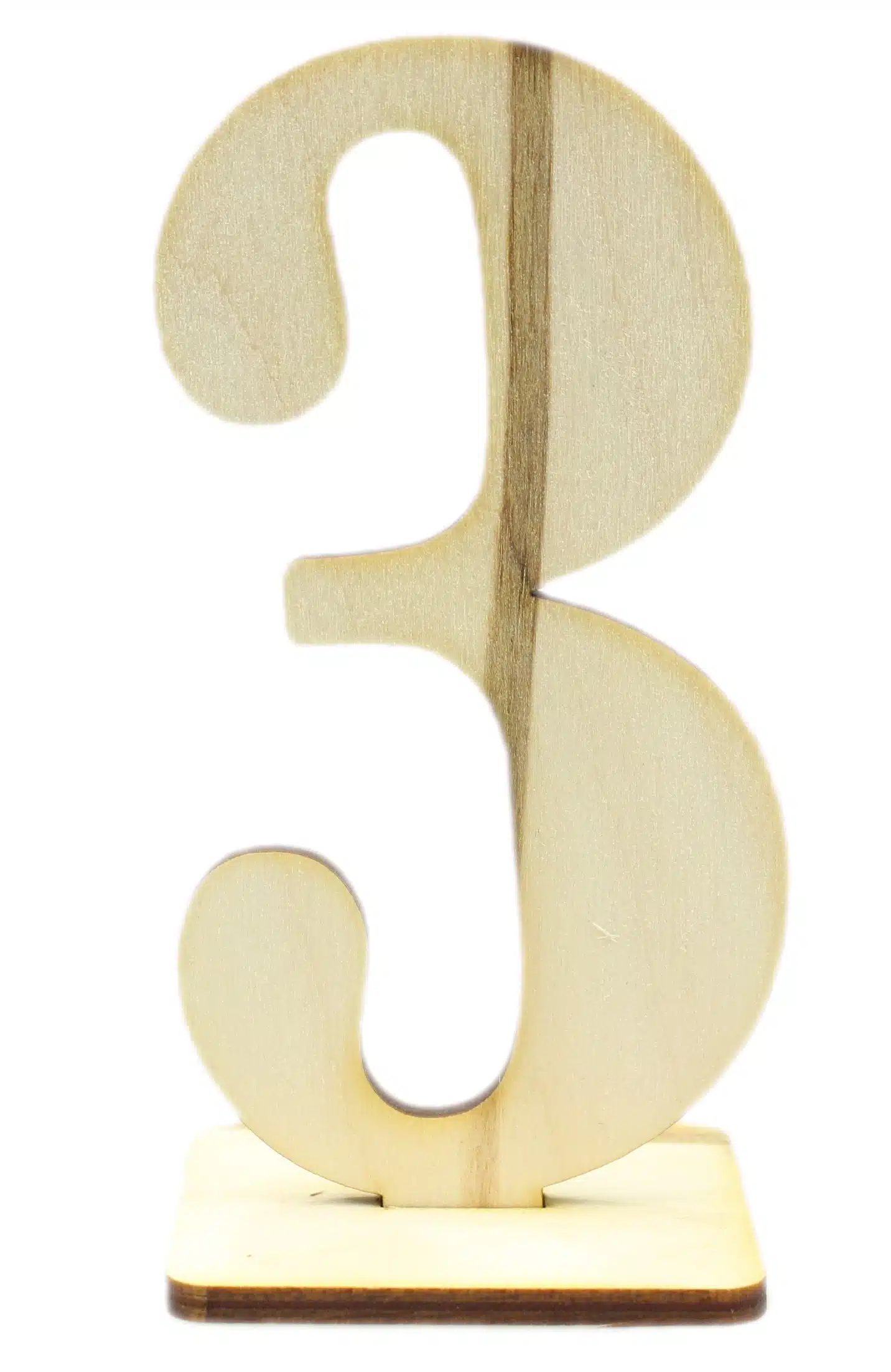 Numerek drewniany na stół 3 