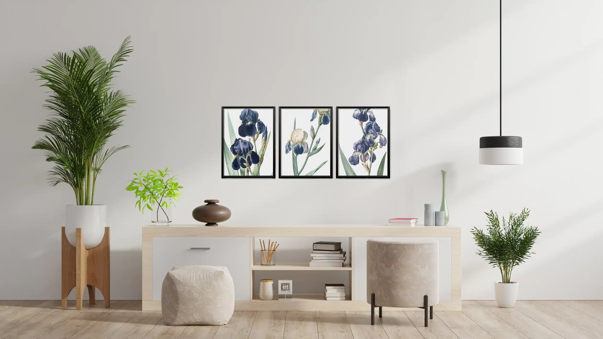 Obrazy w Drewnianej Ramie 90x40cm Orchid