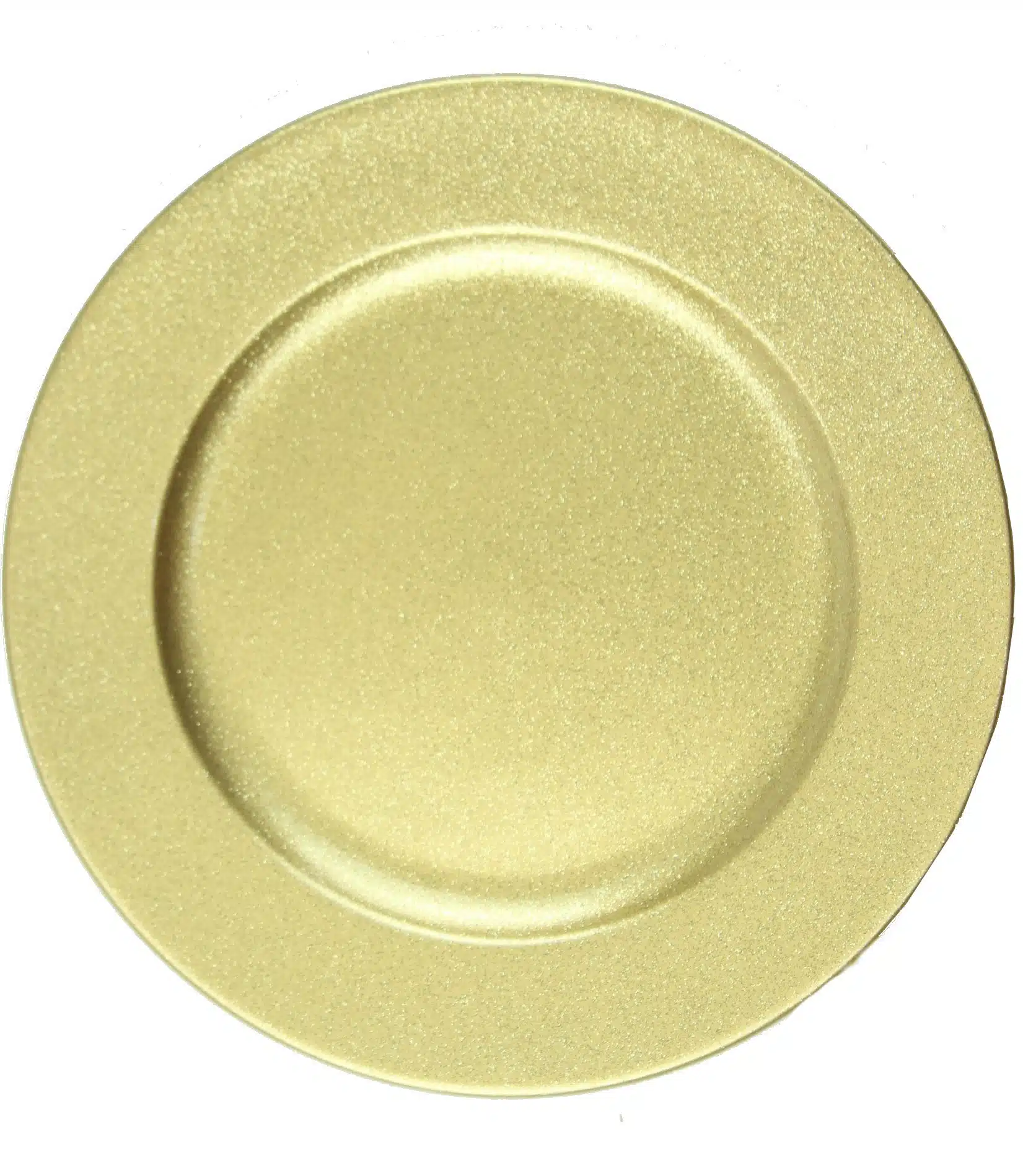 Plastikowy Talerz Podkład Złoty z Brokatem 20cm