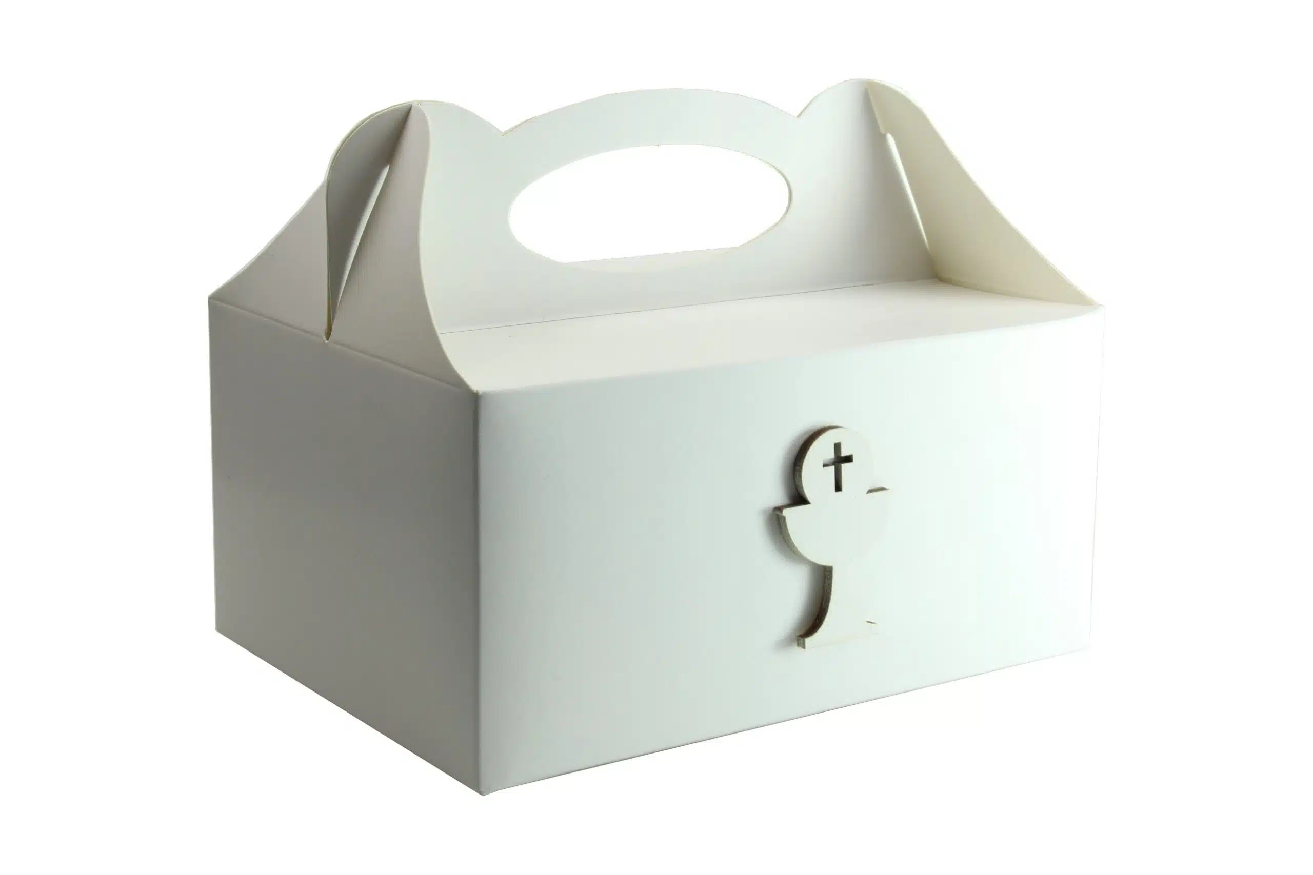 Pudełko na ciasto, Drewniany Kielich ✞ Biały