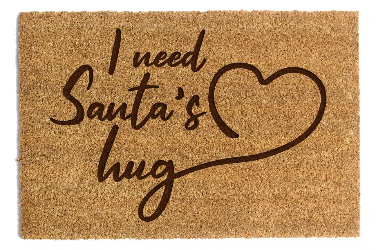 Wycieraczka z kokosa I need Santa's hug 