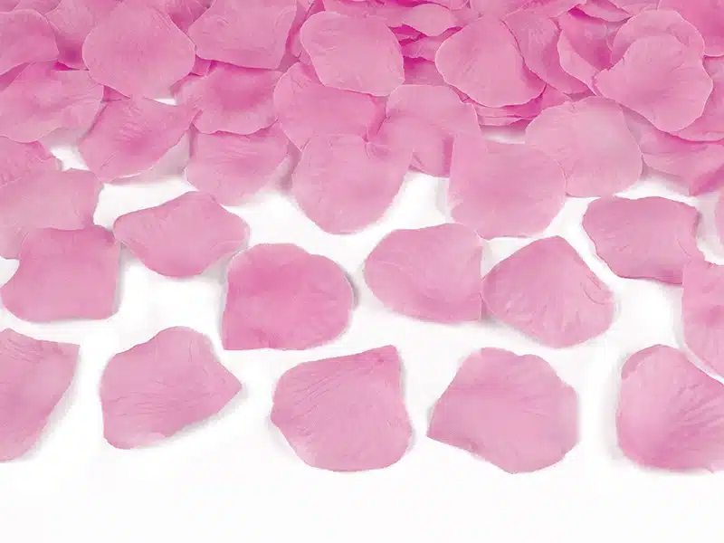Wystrzałowe konfetti 60cm różowe płatki róż