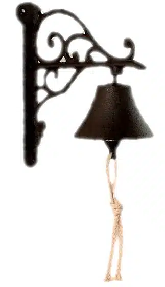 Żeliwny Dzwonek Dekoracja Przy Drzwiach