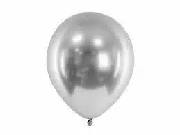 Zestaw Balonów Srebrny Granatowy 65szt